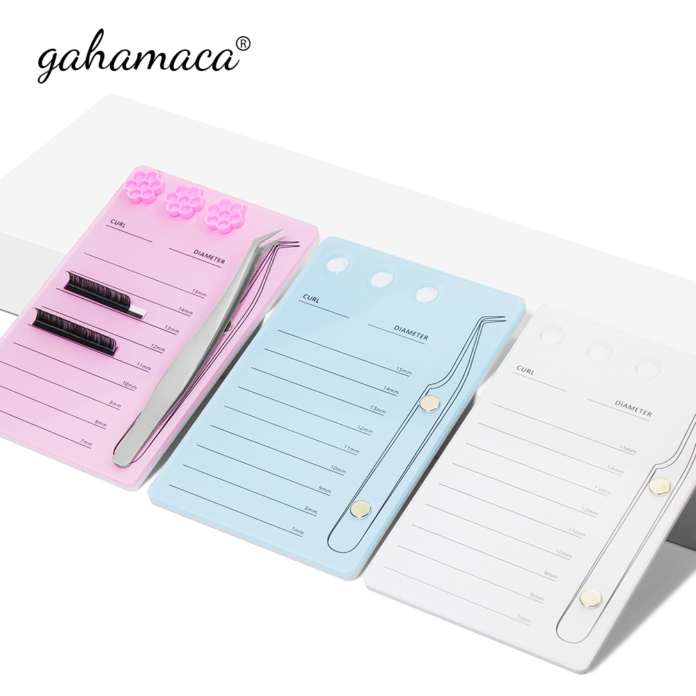 Eyelash Extension Maps - GAHAMACA Acrylic Lashes Holder Pad Individual