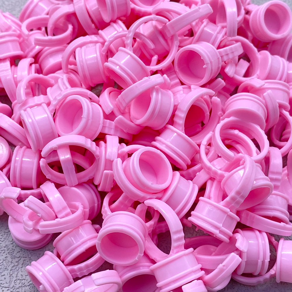 100Pcs Disposable Glue Ring Cu - Eyelash Extension Maps ulasan dan harga