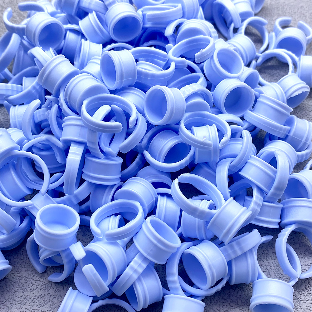 100Pcs Disposable Glue Ring Cu - Eyelash Extension Maps ulasan dan harga