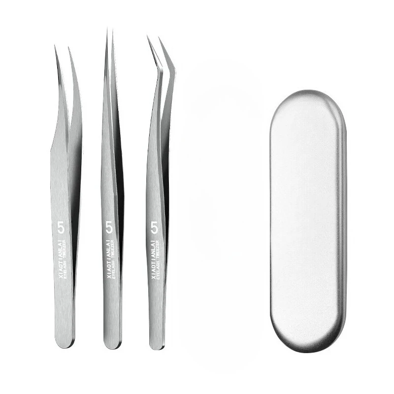 3PCS Stainless Steel Gradient  - Eyelash Extension For Men ulasan dan harga