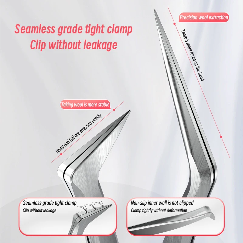 3PCS Stainless Steel Gradient  - Eyelash Extension For Men ulasan dan harga
