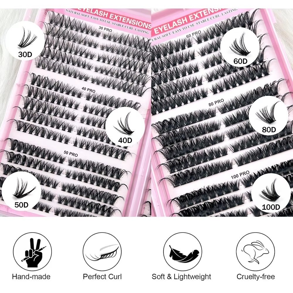 8-16mm Length False Eyelashes  - Lash Fan Volume ulasan dan harga