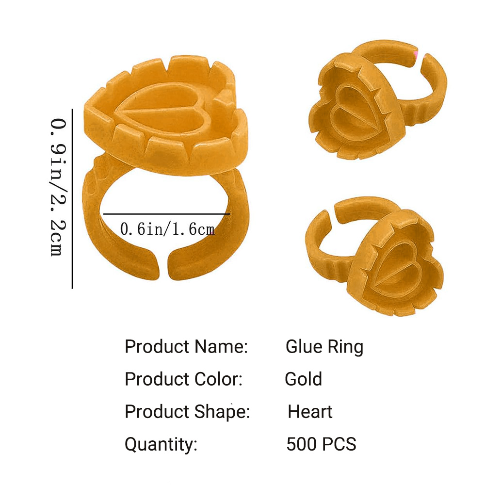 500PCS Glue Rings for Lash Ext - Eyelash Extension Maps ulasan dan harga