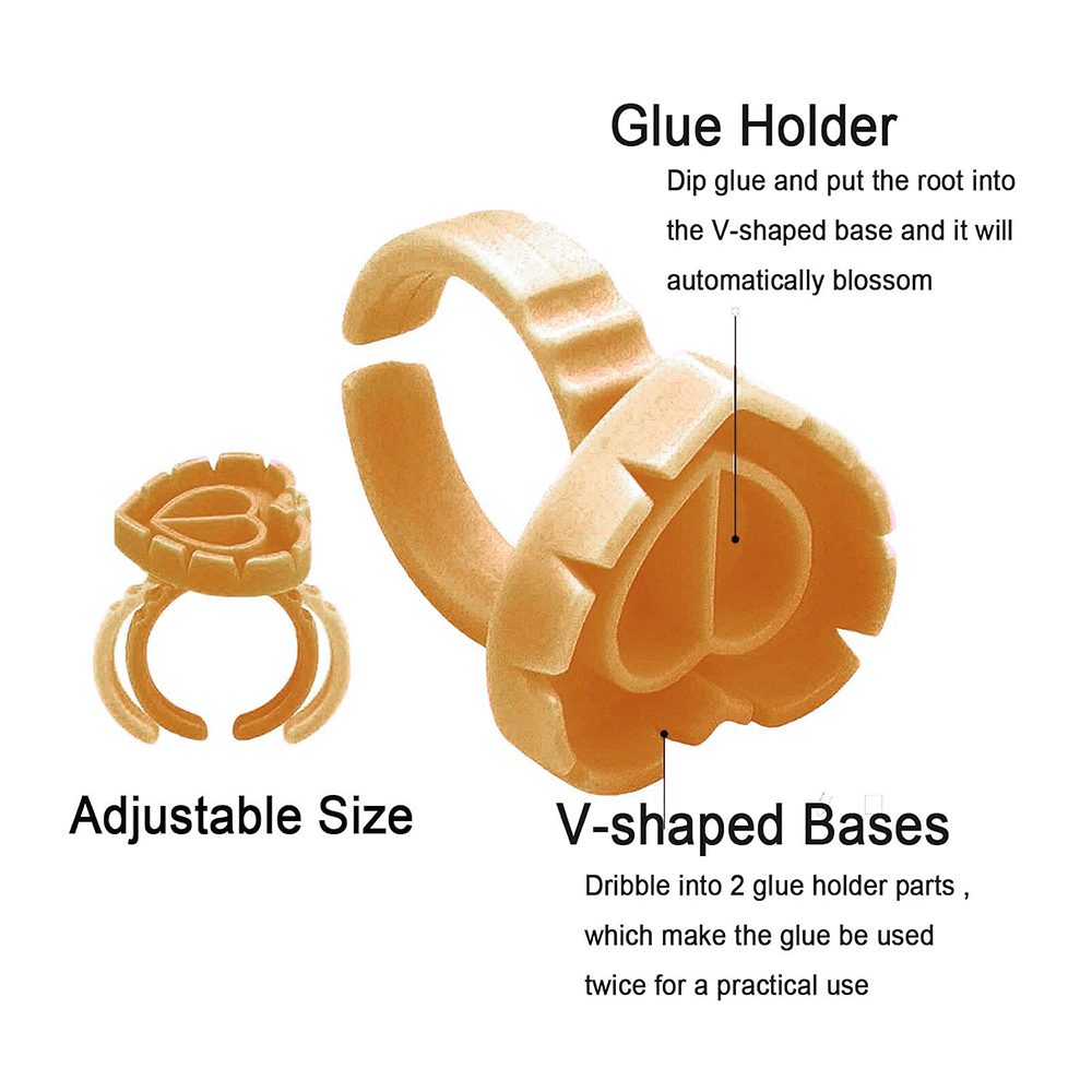 500PCS Glue Rings for Lash Ext - Eyelash Extension Maps ulasan dan harga
