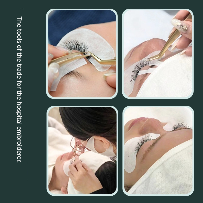 3PCS Gold Eyelash Tweezers Set - Eyelash Extension For Men ulasan dan harga