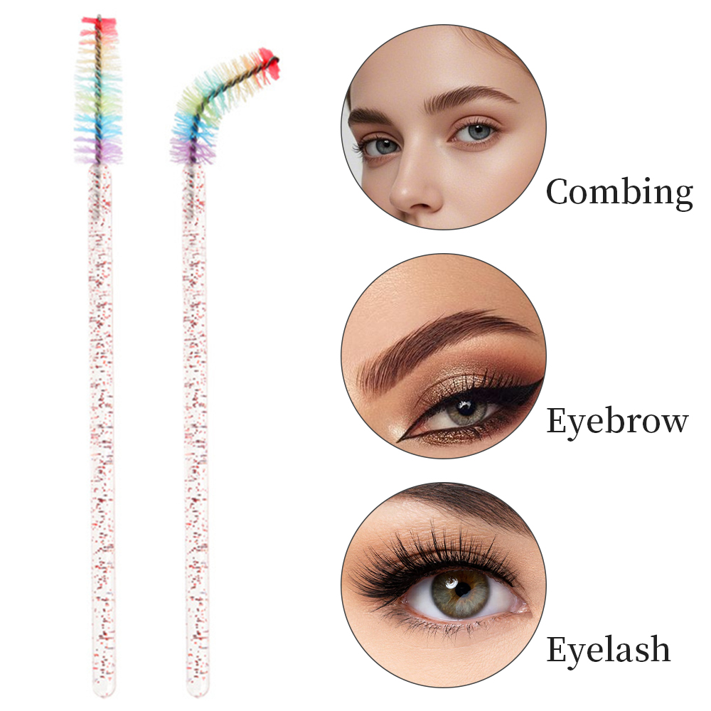 50PCS Rainbow Crystal Eyelash  - Eyelash Extension Maps ulasan dan harga