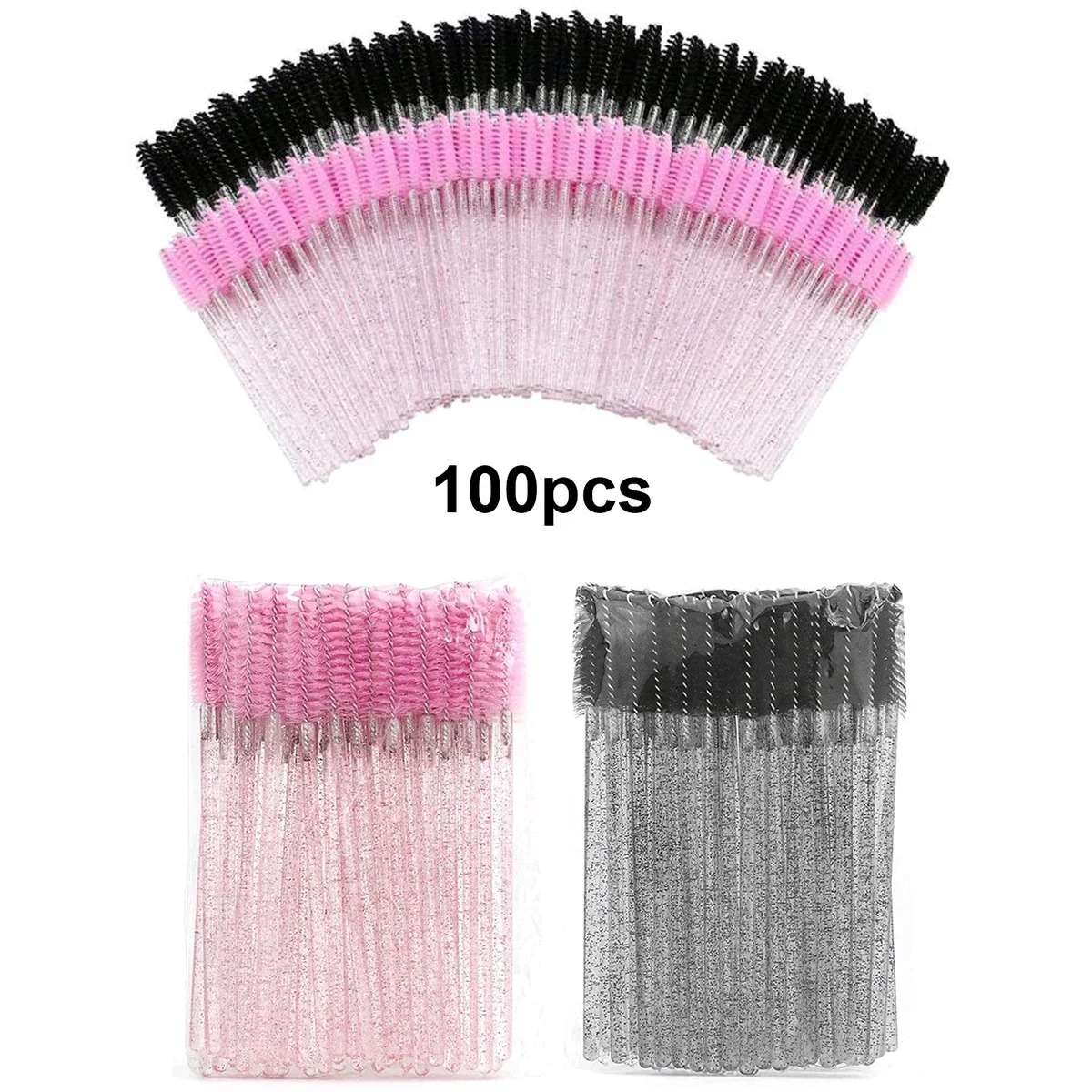 100pcs Disposable Eyelash Brus - Eyelash Extension Wholesale ulasan dan harga