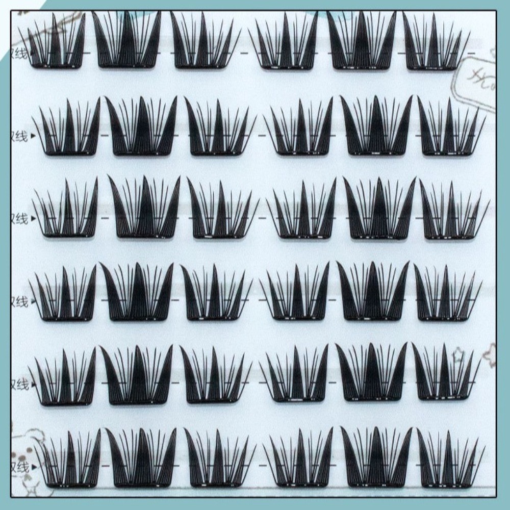Fashion Fluffy No-Glue False E - Eyelash Extension For Men ulasan dan harga
