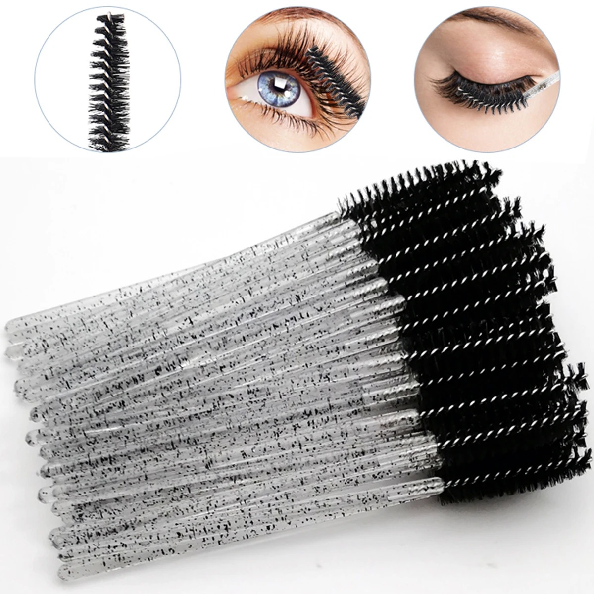 Wholesale 100PCS Mascara Spool - Eyelash Extension Wholesale ulasan dan harga