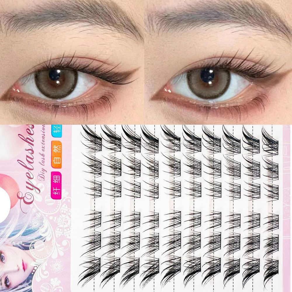 Women Beauty 3D Cat Eye Cluste - Eyelash Extension Cat Eye Wispy ulasan dan harga